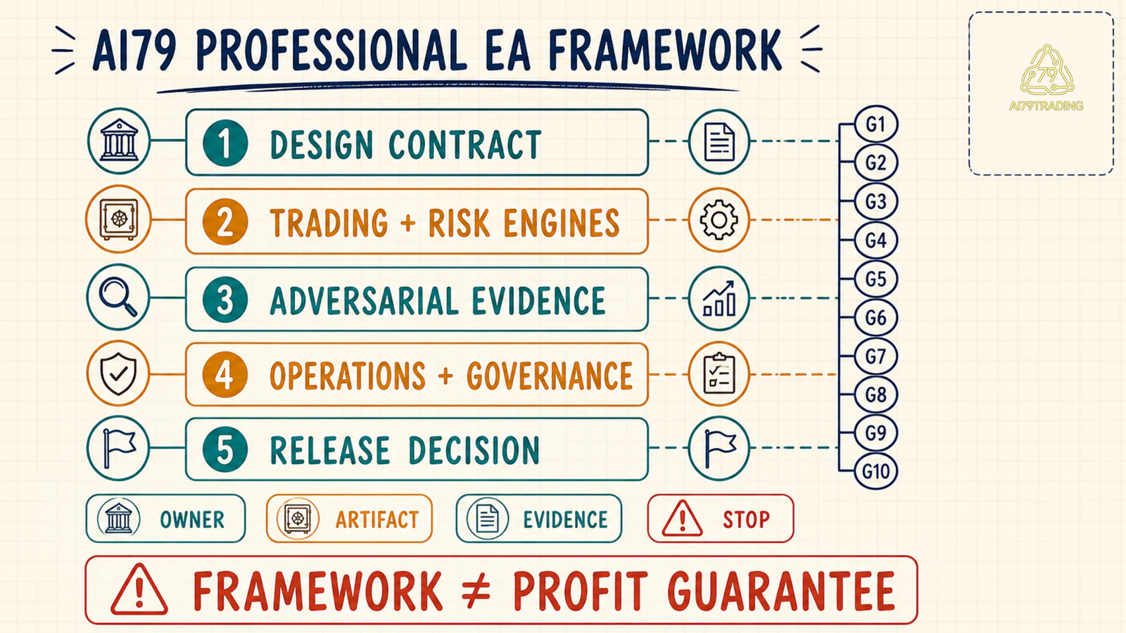 AI79 Professional EA Framework năm tầng và mười mandatory gates