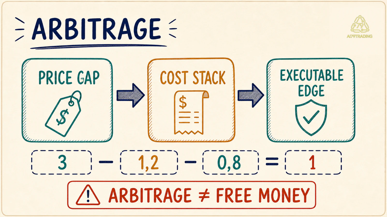 Phễu từ price gap tới executable edge