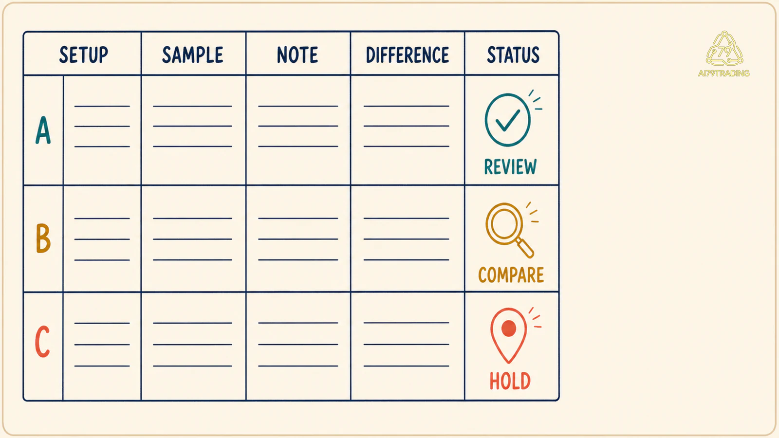 Worksheet Run Record R-02 có ba hàng R-A R-B R-C năm cột Test Setup Sample Result Note Difference owner Review status
