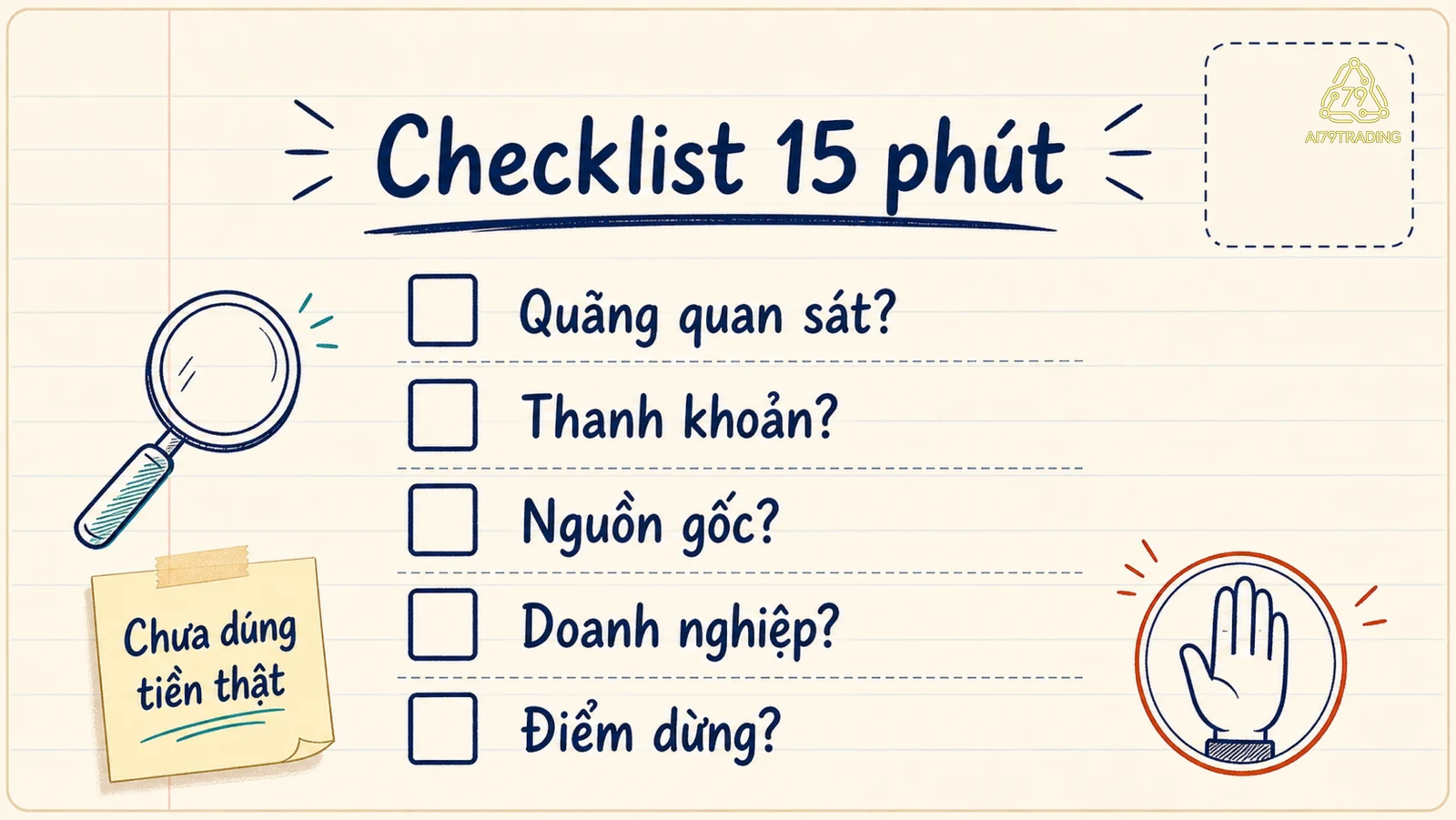 Checklist năm câu hỏi để quan sát Bull/Bear Market mà không biến thành tín hiệu giao dịch
