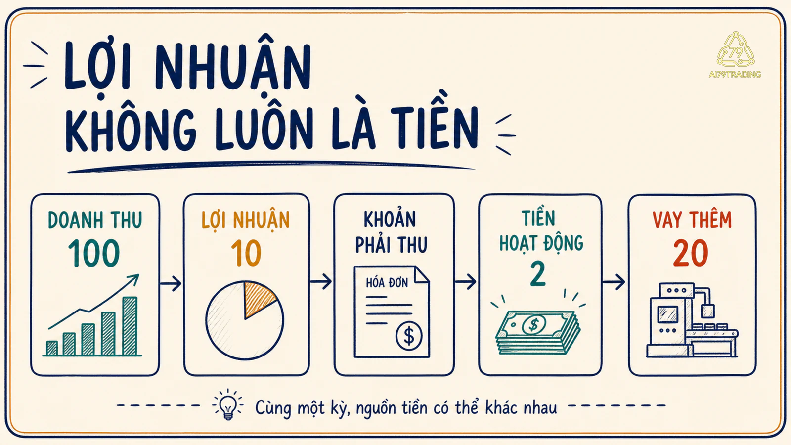 Cầu nối giữa lợi nhuận và dòng tiền