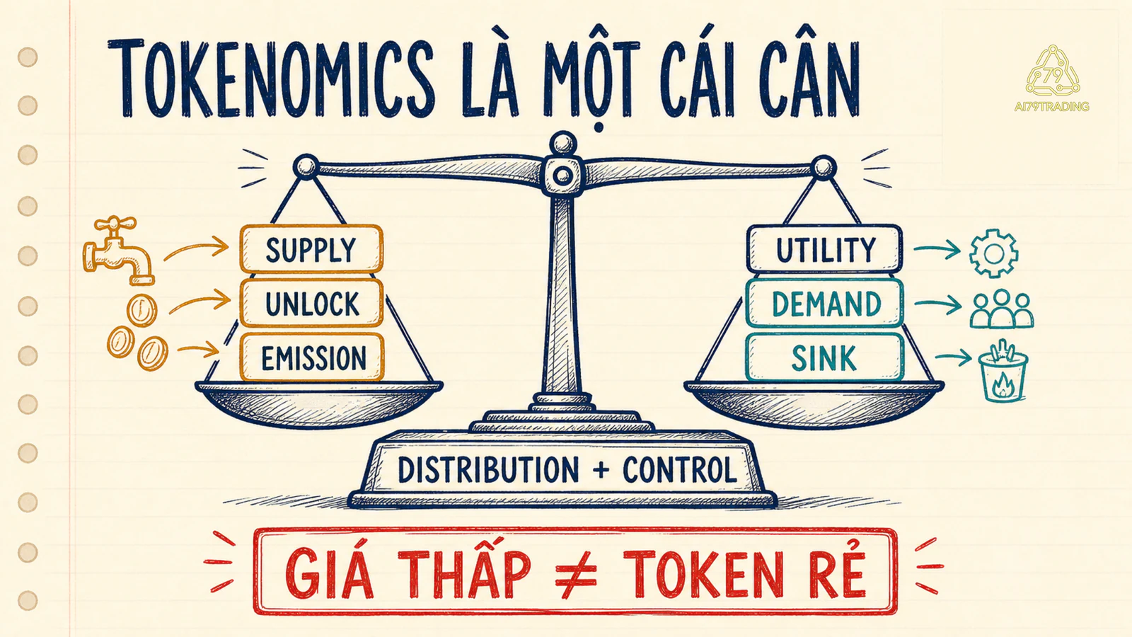 Cái cân cách đồng được tạo và sử dụng giữa cung và nhu cầu