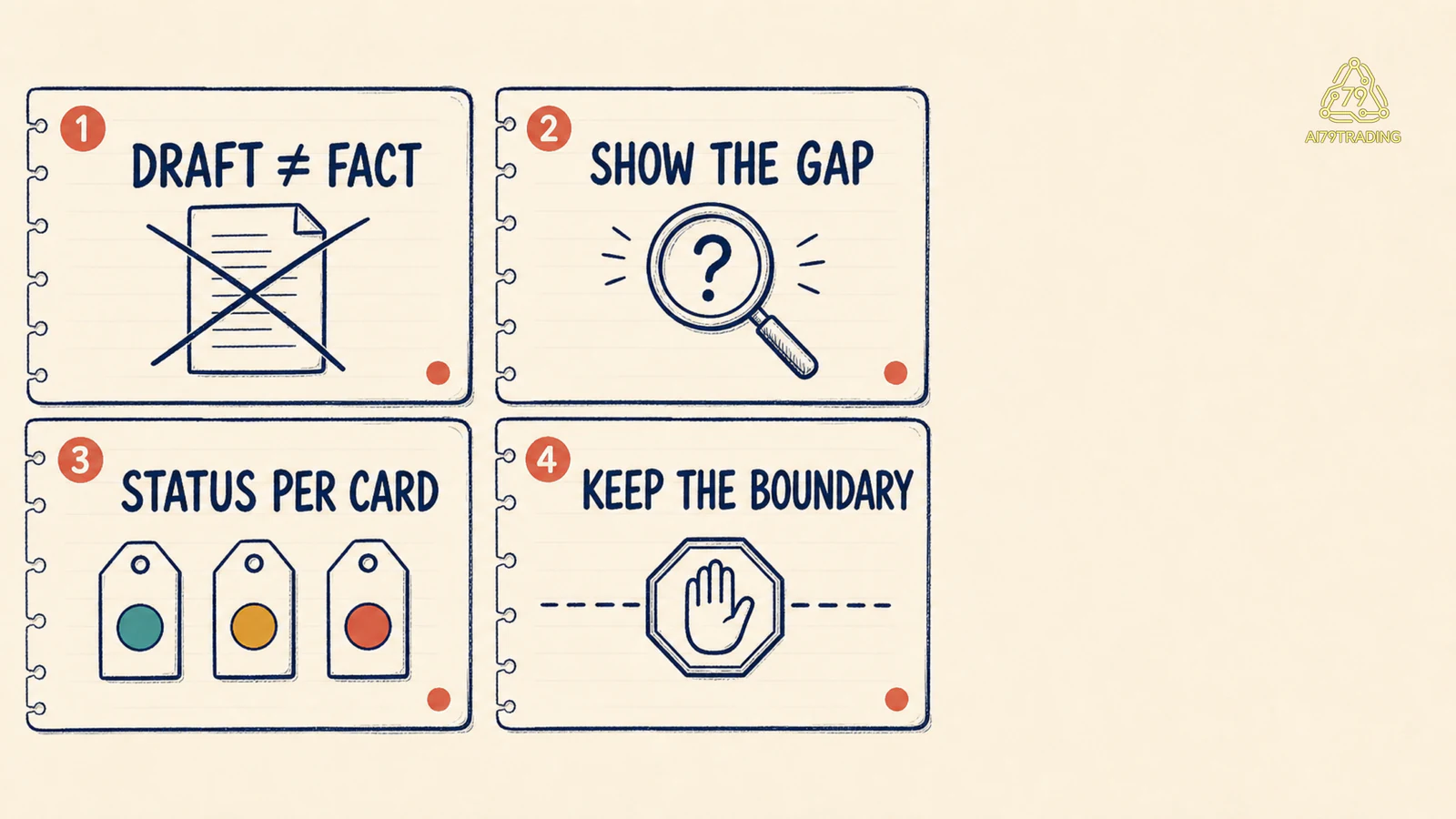 Bốn lỗi của Assist Card: draft không phải fact, không tự lấp gap, không gom status và không dùng ngoài phạm vi