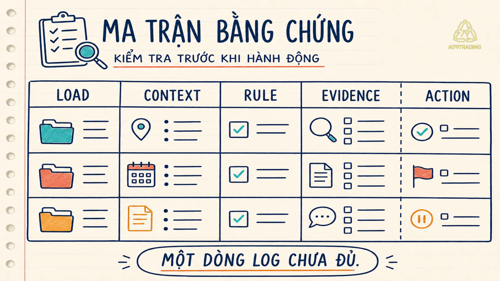 Ma trận evidence và boundary khi decision fatigue