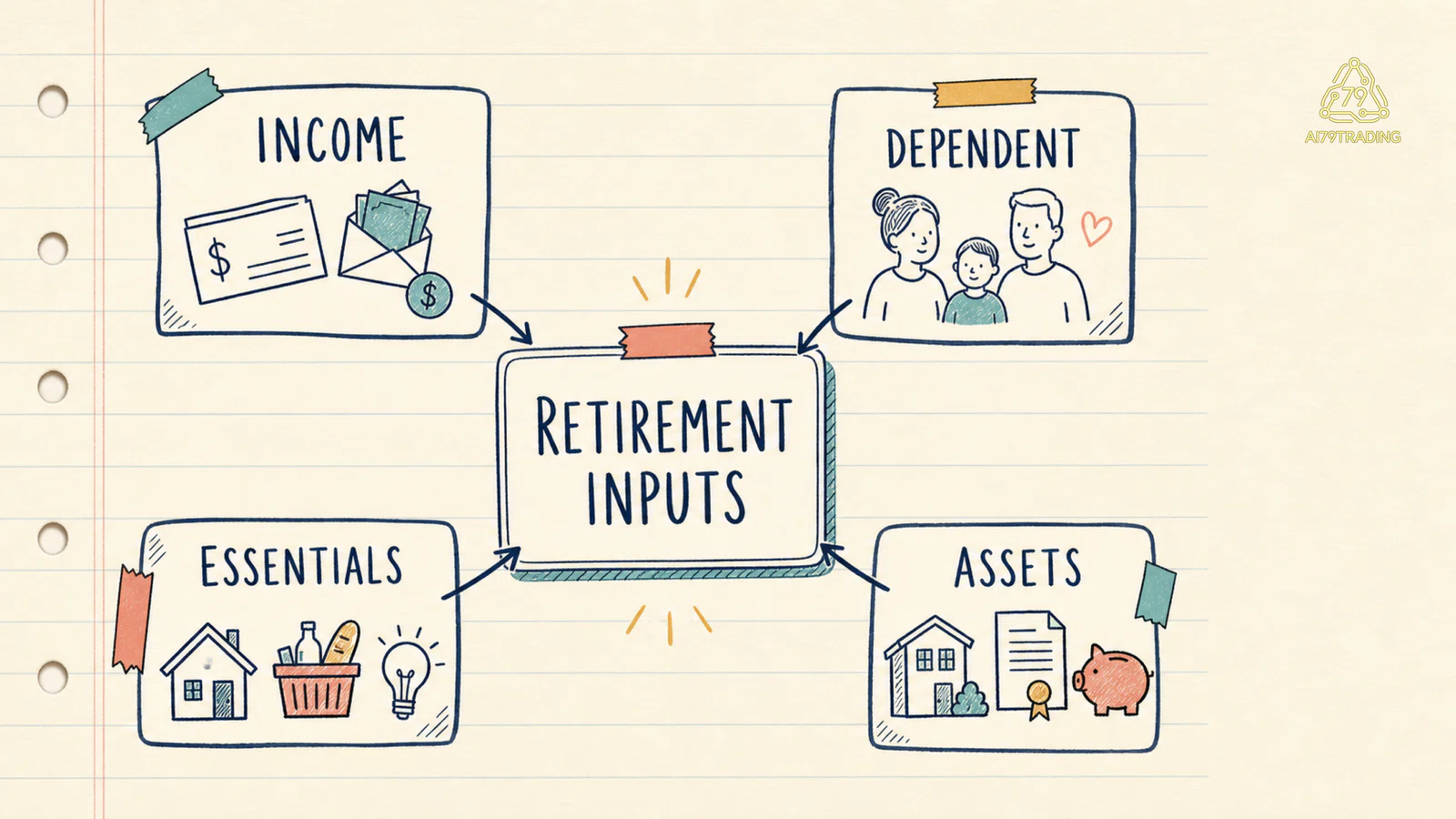 Input retirement snapshot của case chuẩn bị nghỉ hưu