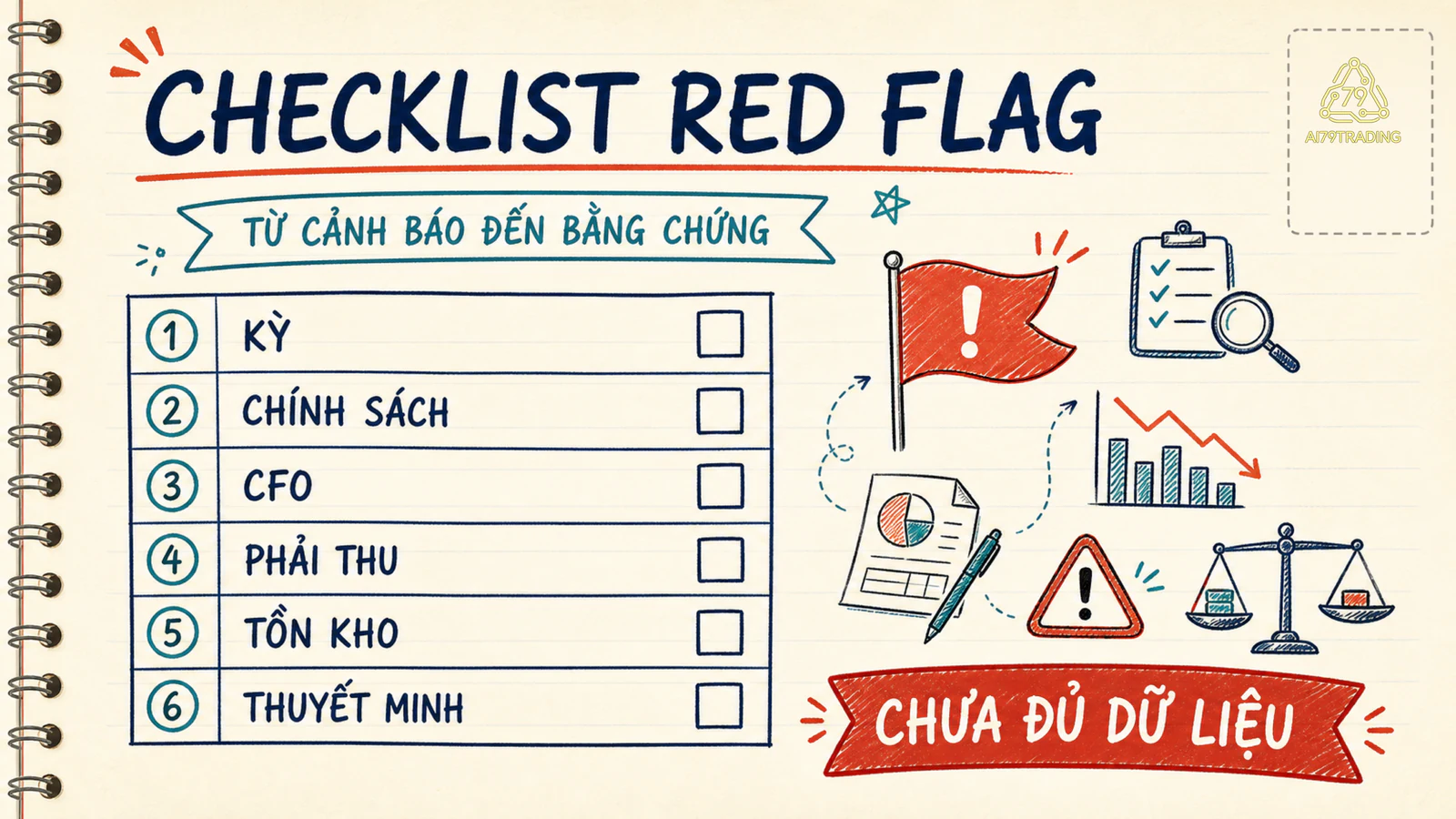 Checklist kiểm tra red flag trong báo cáo
