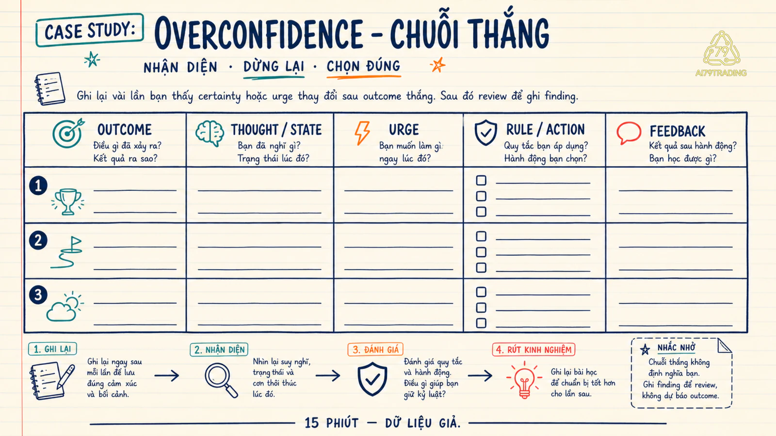 Worksheet audit overconfidence trong 15 phút
