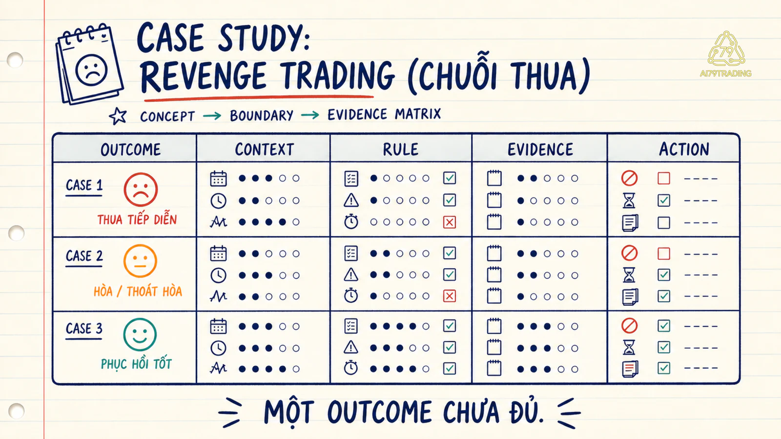 Ma trận evidence và boundary sau outcome lỗ