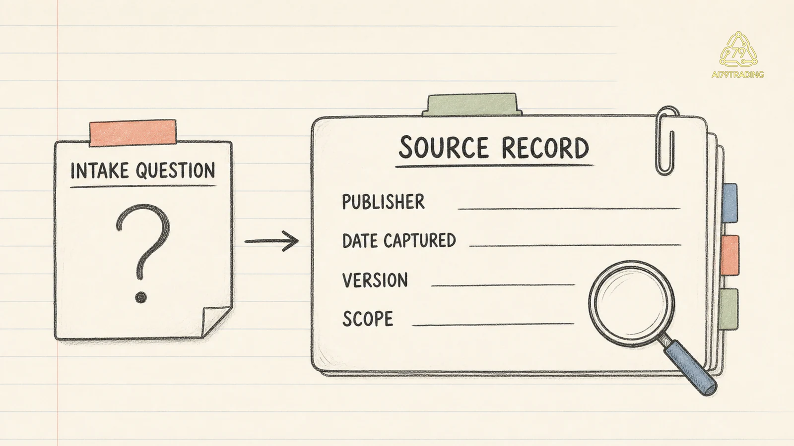 Câu hỏi đầu vào đi vào Source Record với publisher date captured version và scope