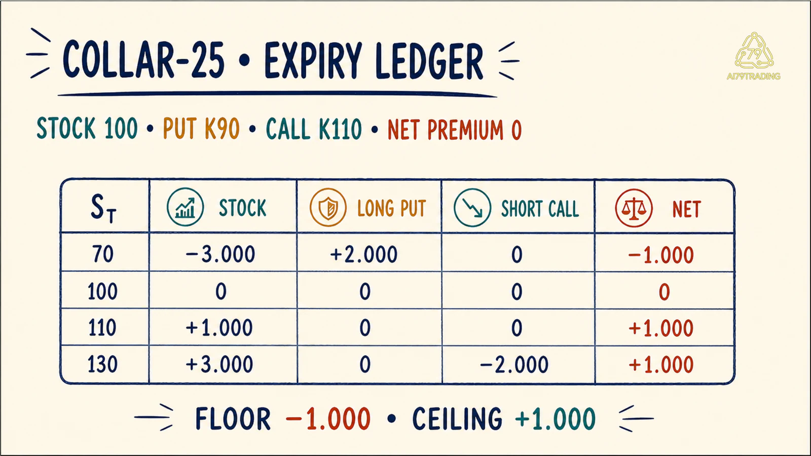 Ledger COLLAR-25 bốn giá