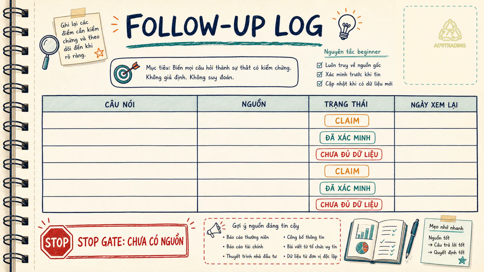 Fact log và follow-up sau meeting