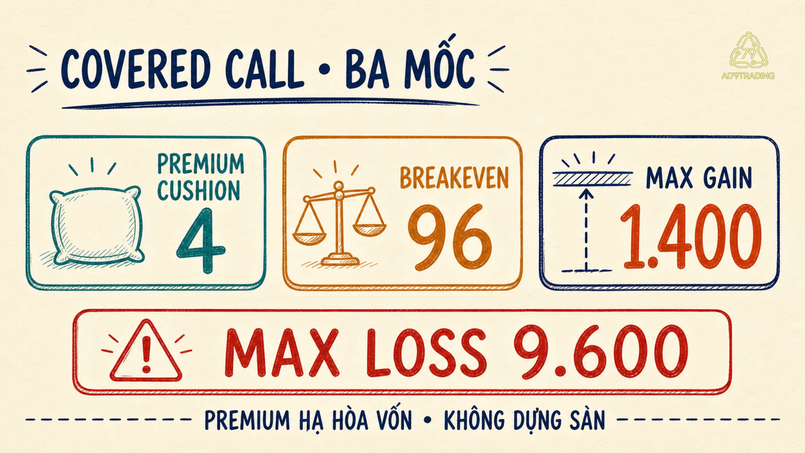 Ba mốc của Covered Call