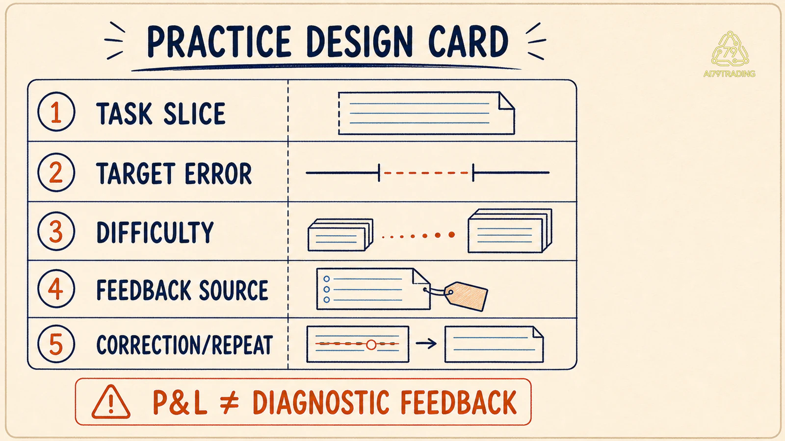 Năm field của Practice Design Card