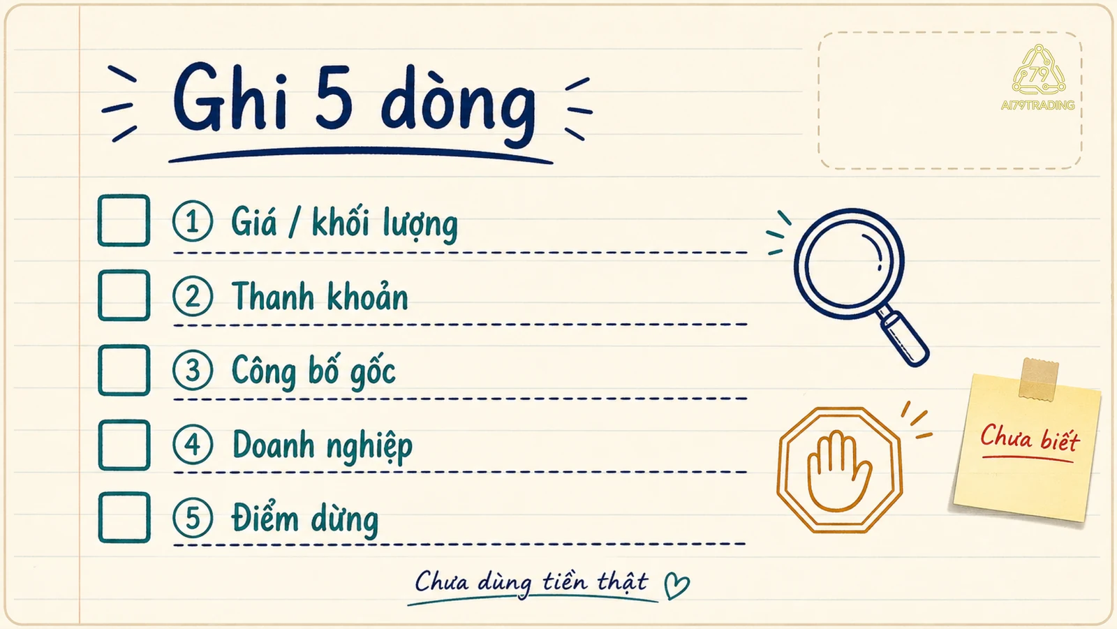 Checklist năm dòng để đọc dòng tiền thị trường và giữ lại phần chưa biết