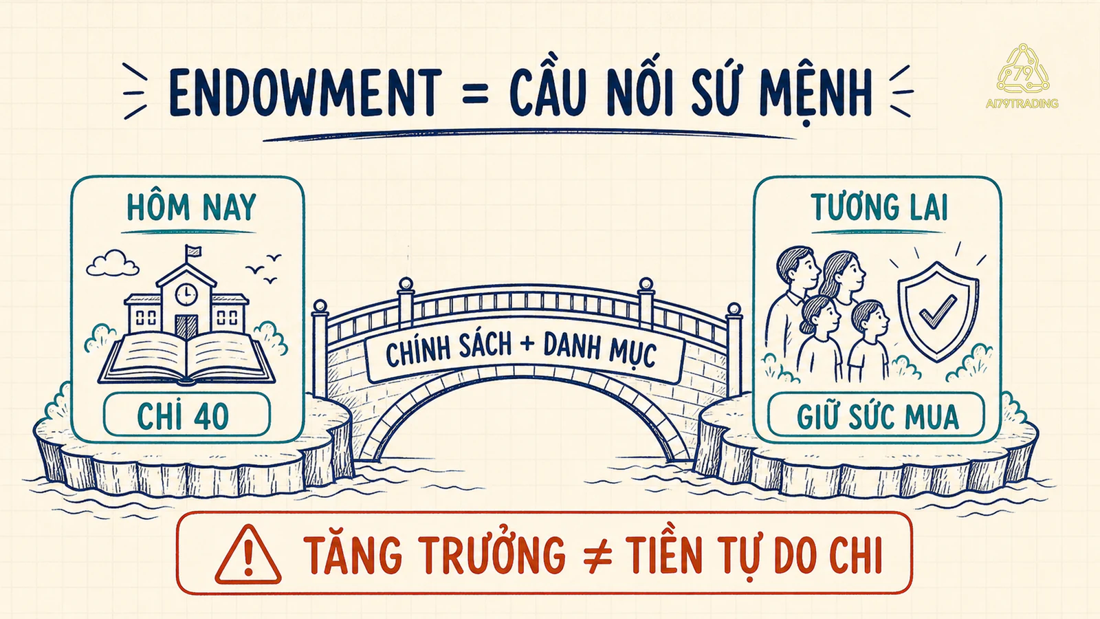 Cầu nối sứ mệnh giữa khoản chi 40 hôm nay và mục tiêu giữ sức mua tương lai