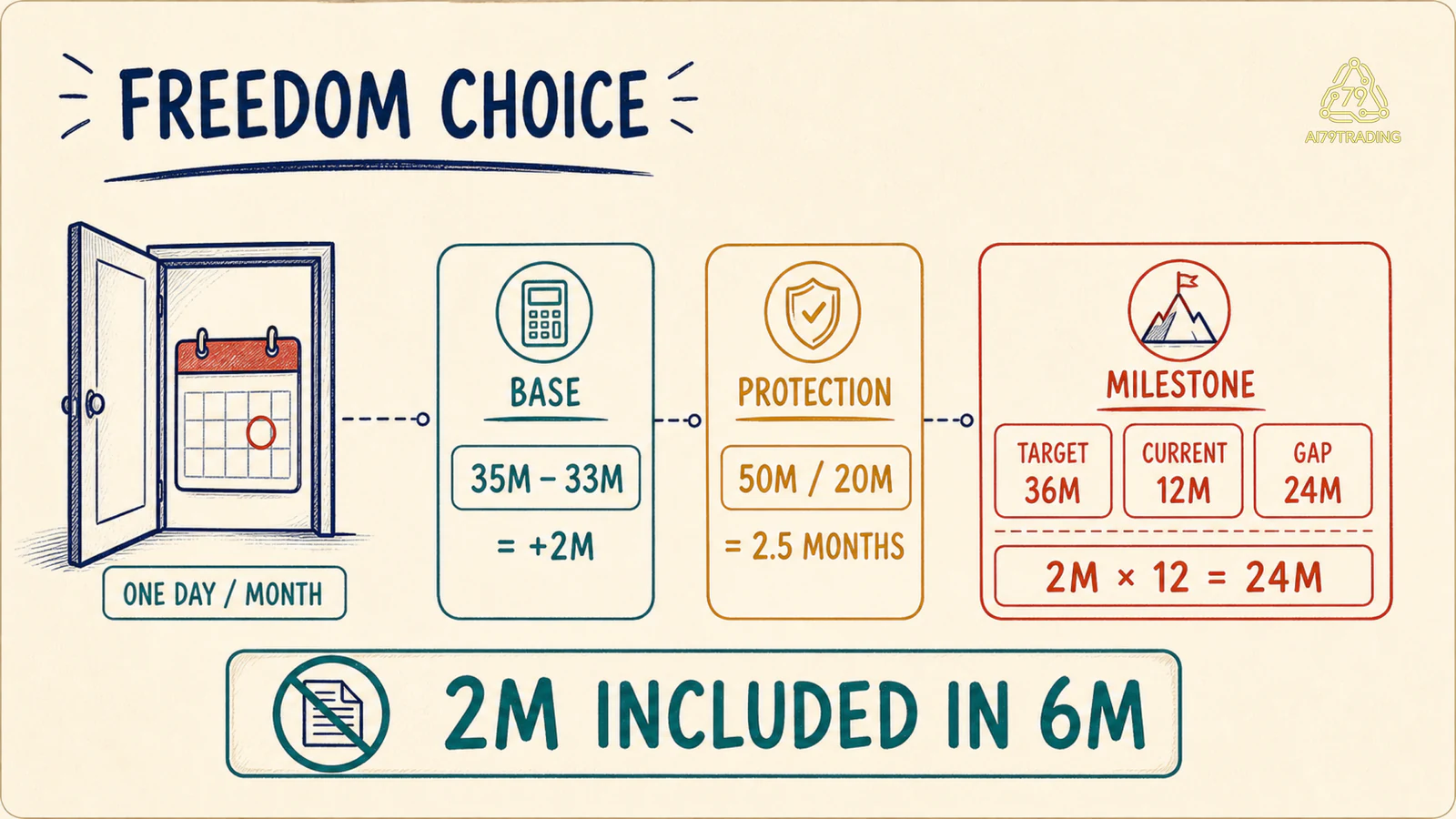 Demo freedom choice với baseline protection và transition milestone