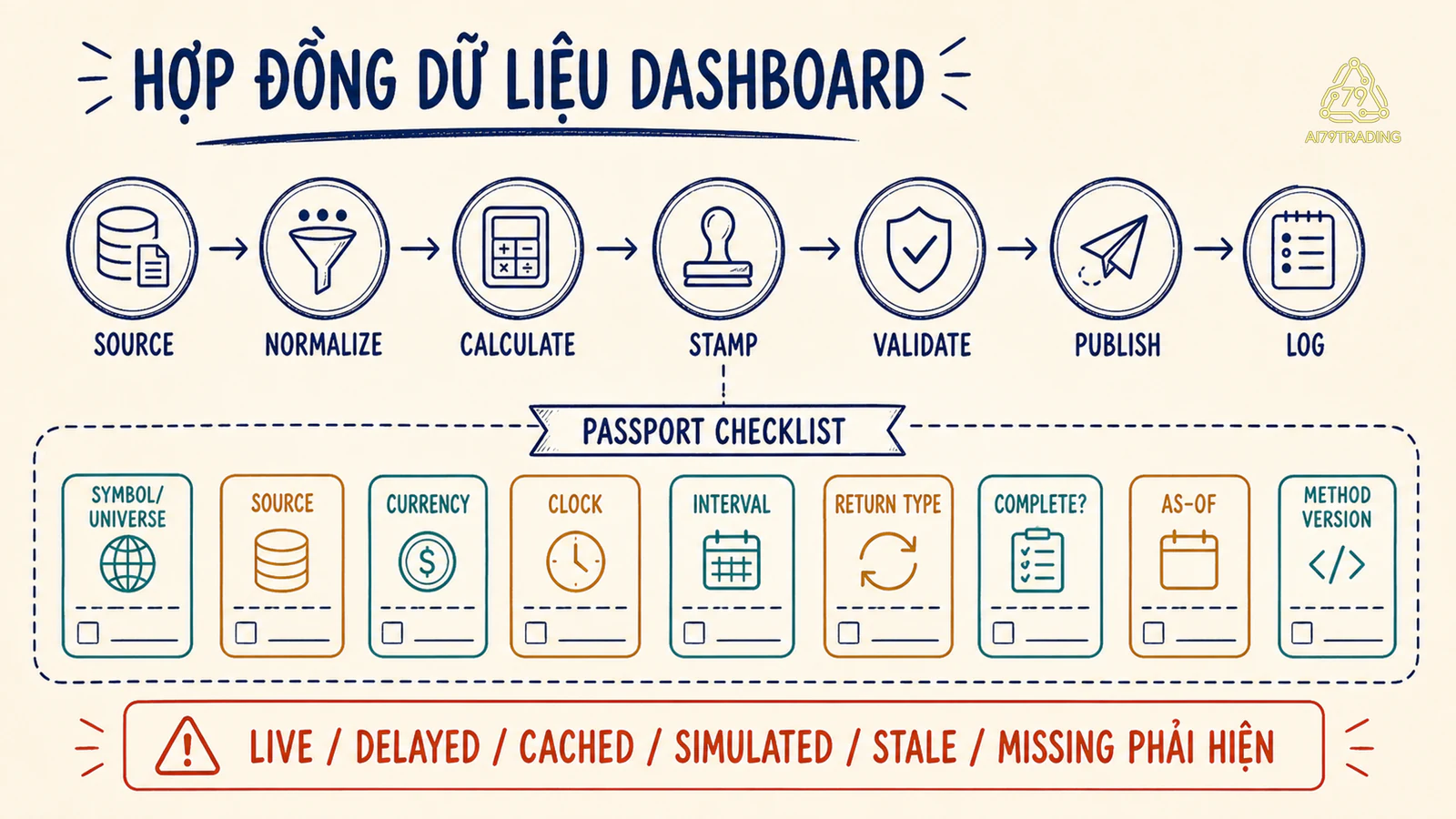 Đường dữ liệu bảy bước và hộ chiếu căn cước mặt bàn