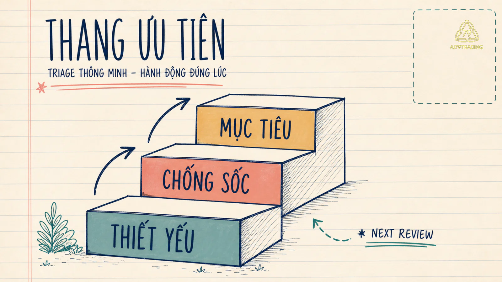 Triage ba tầng thiết yếu chống sốc và mục tiêu