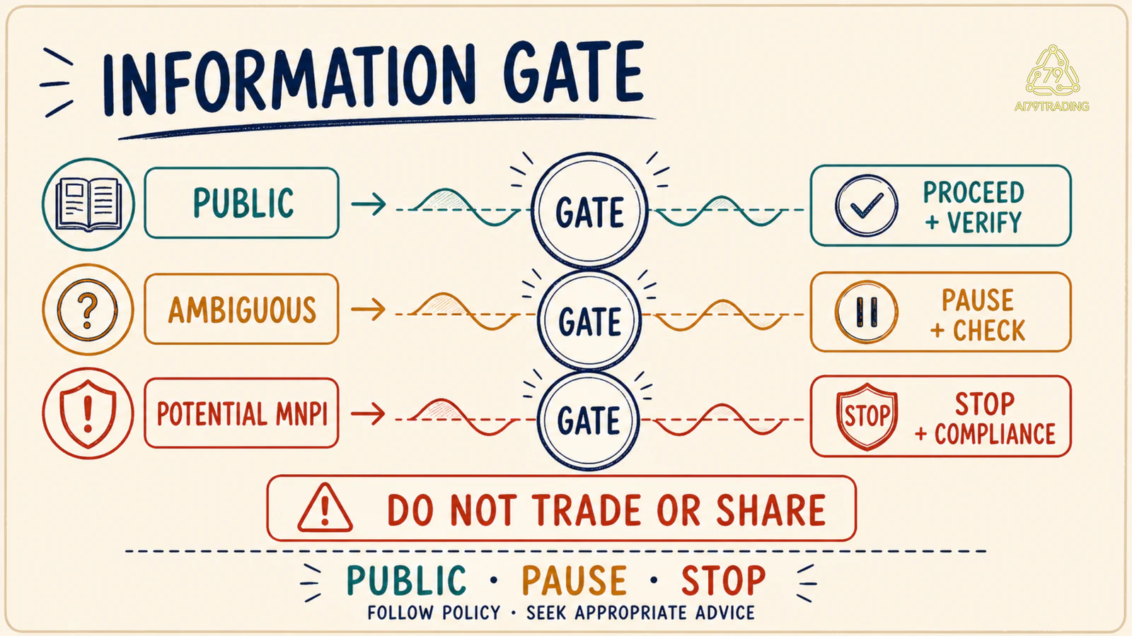Cổng thông tin Management Interview gồm Public Proceed, Ambiguous Pause Check và Potential MNPI Stop Compliance