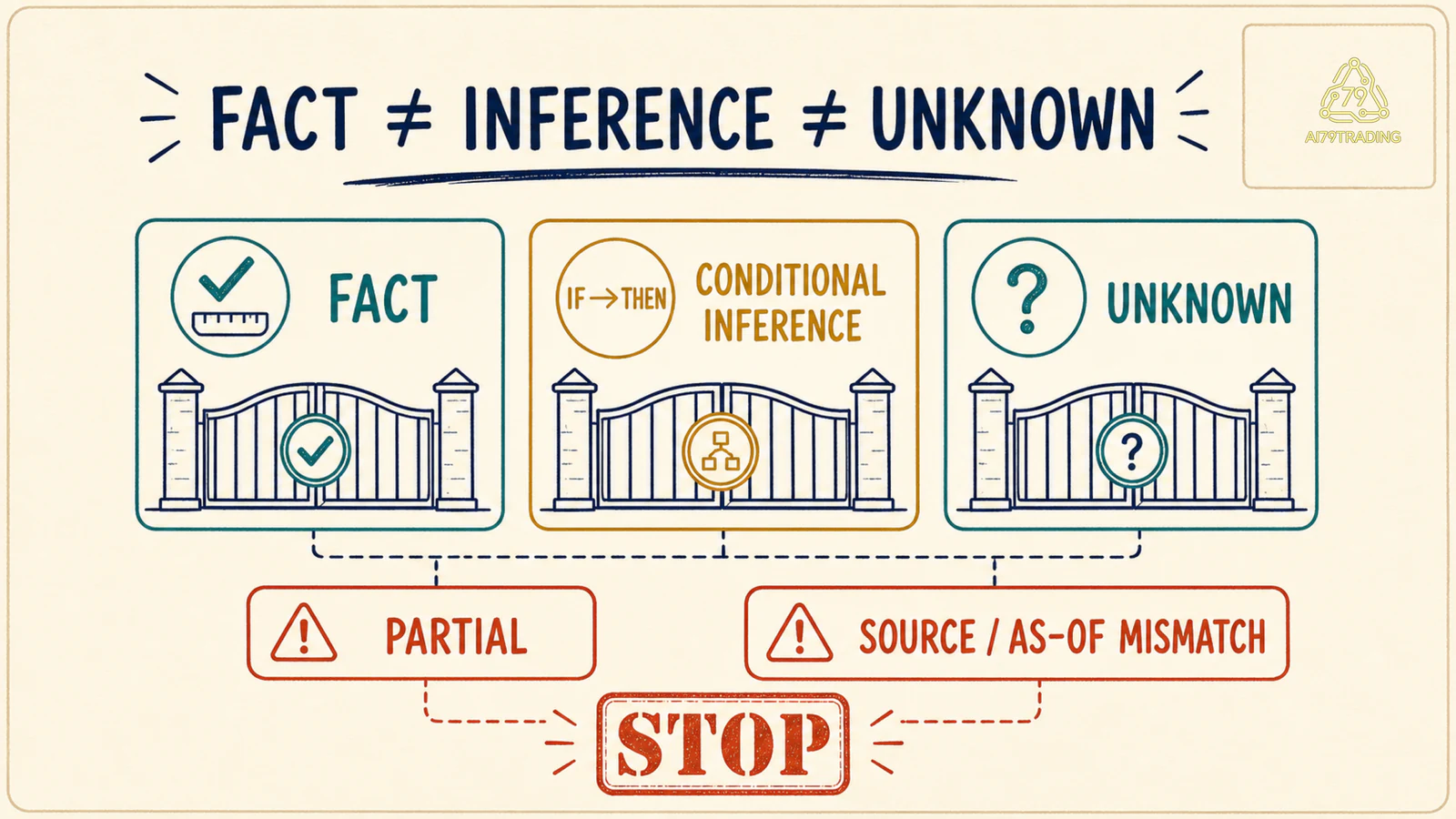 Ranh giới fact, inference và unknown