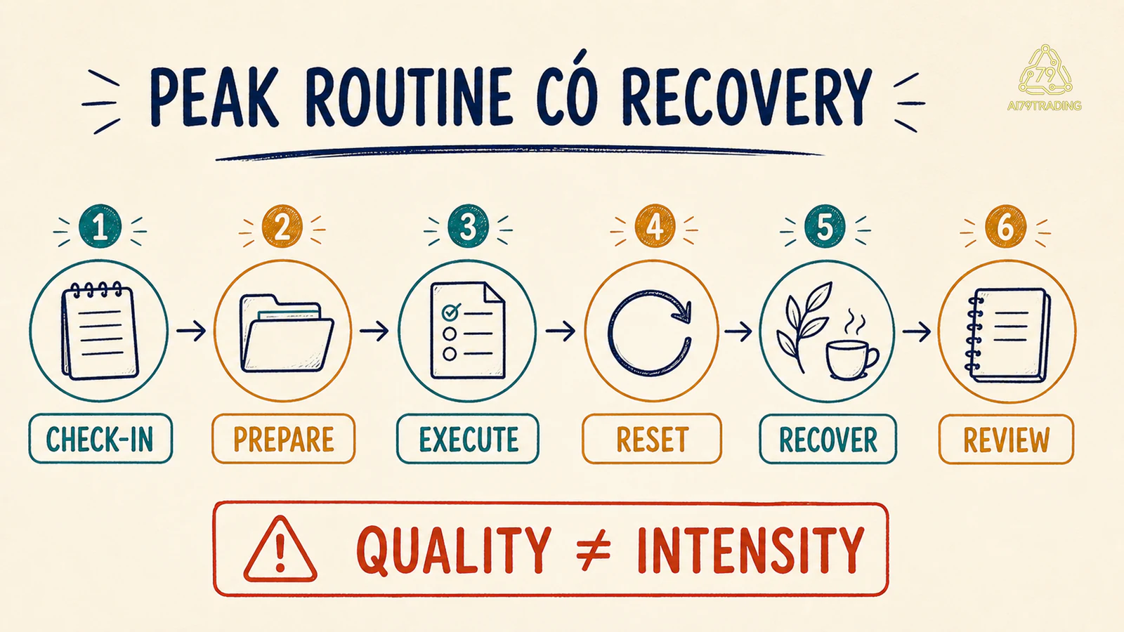 Peak routine check-in tới review