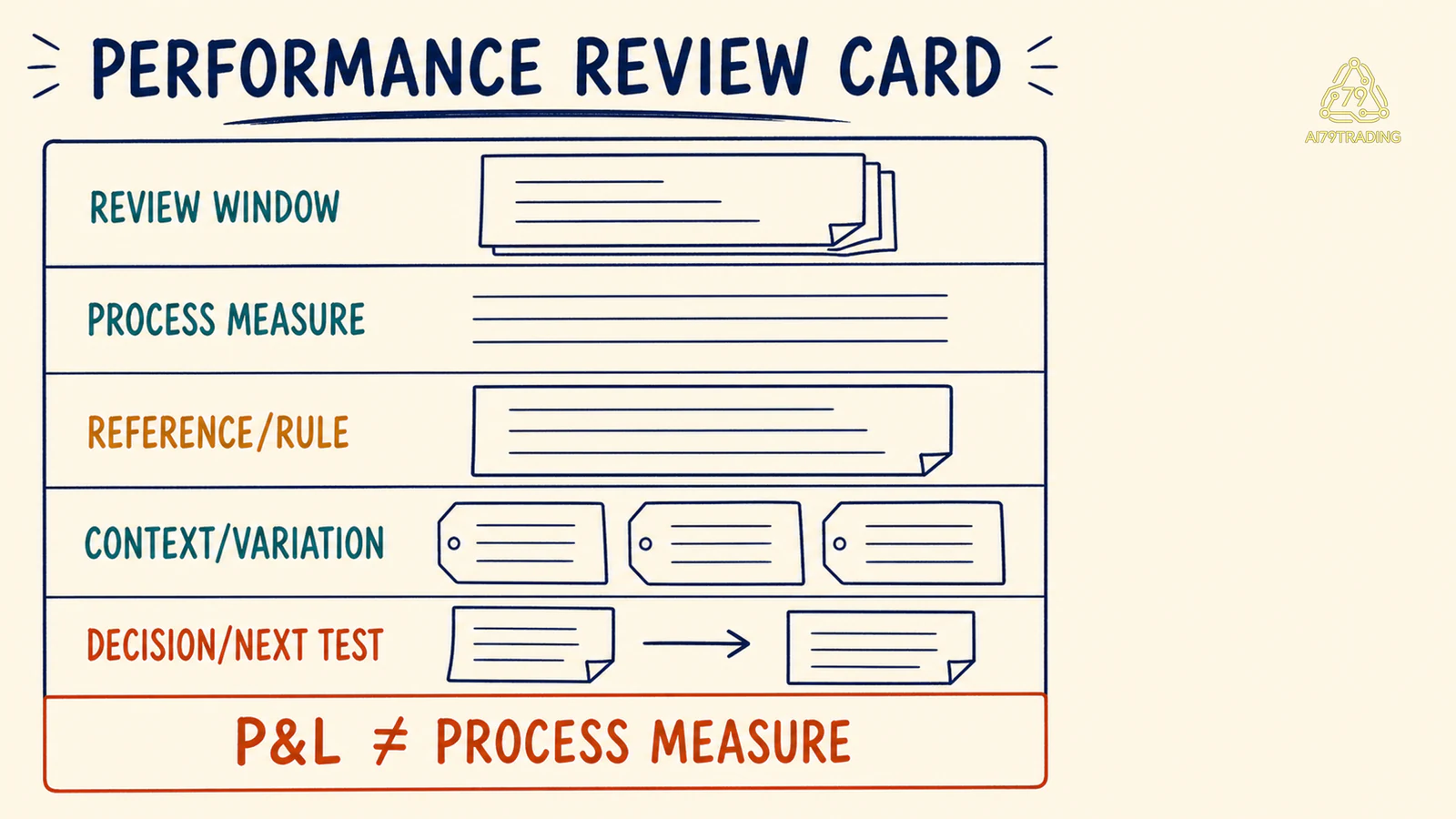 Năm field của Performance Review Card