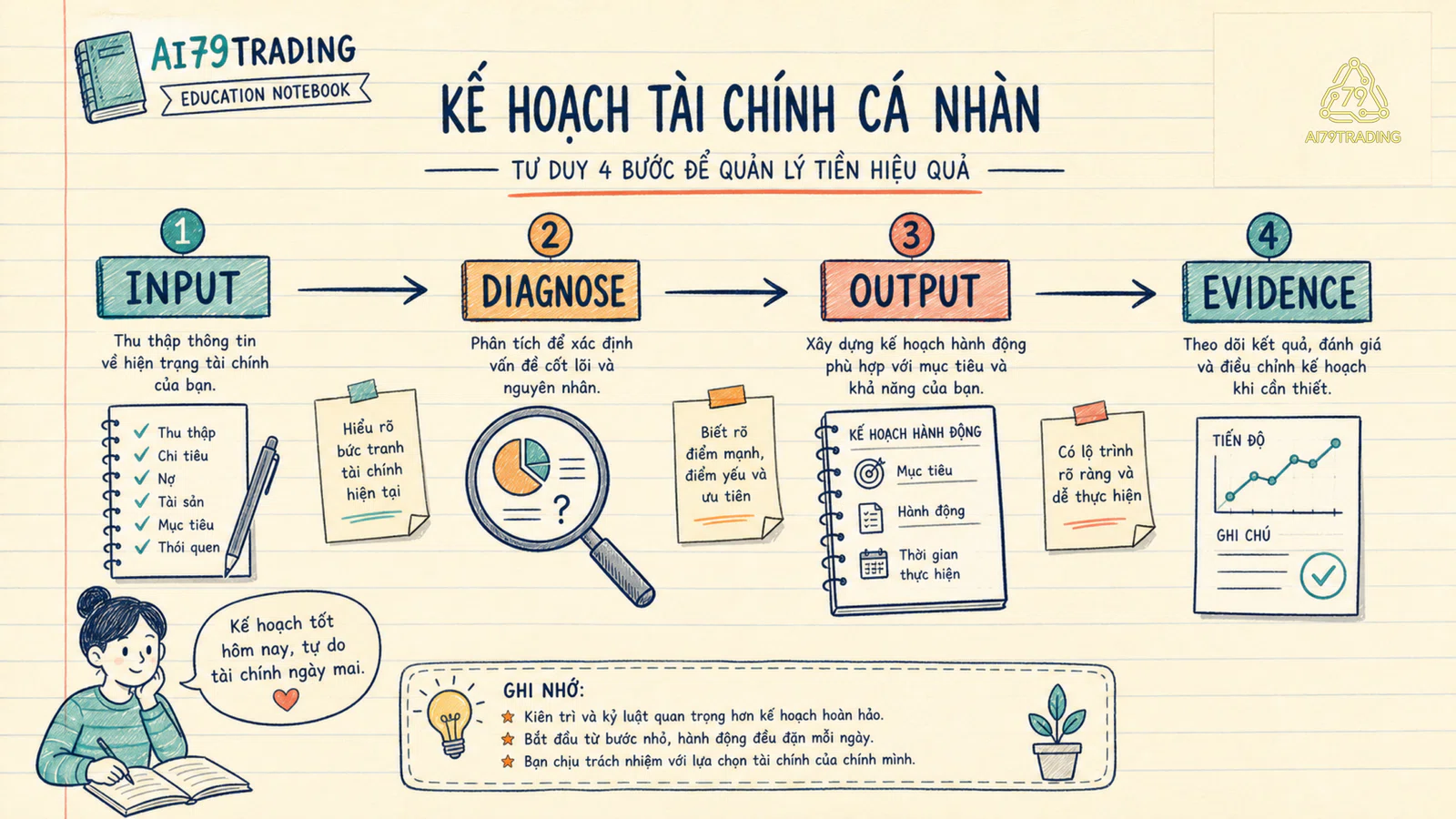 Bảng input output và evidence trong workflow