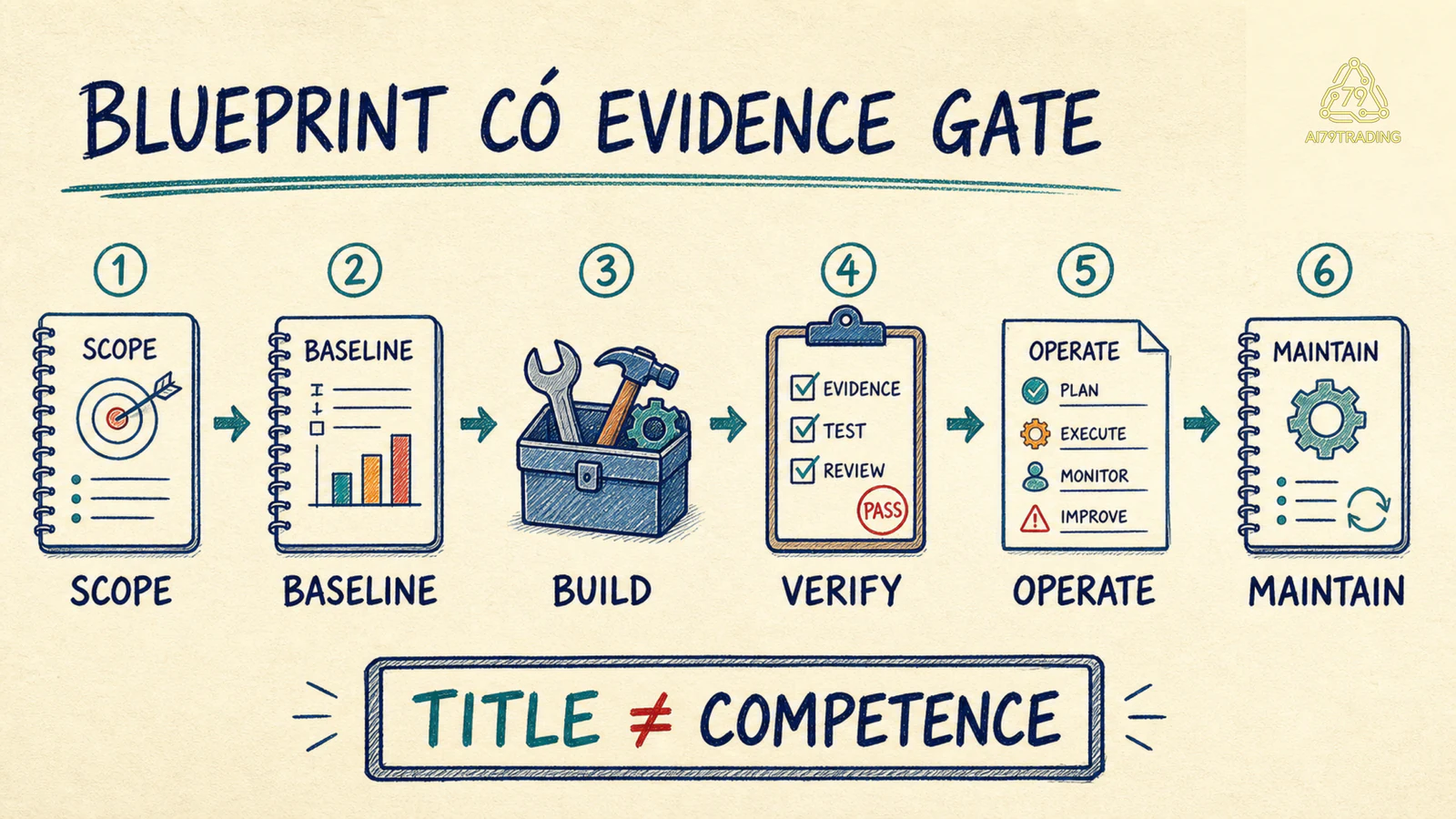 Professional Trader Blueprint có evidence gate