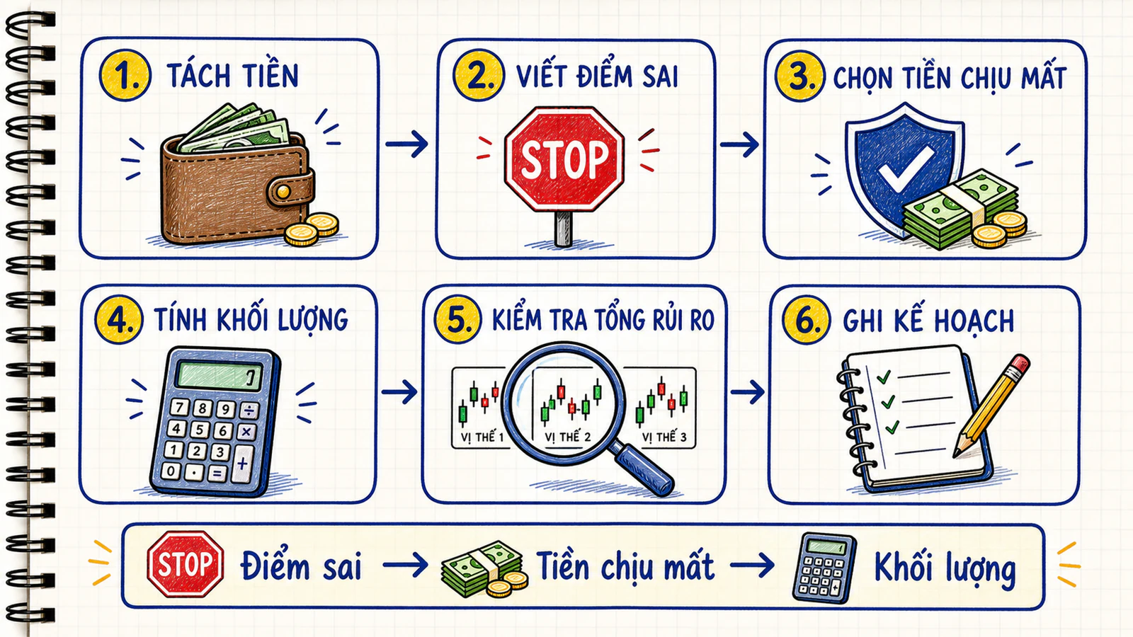Quy trình sáu bước quản lý vốn trước khi thực hiện một quyết định tài chính