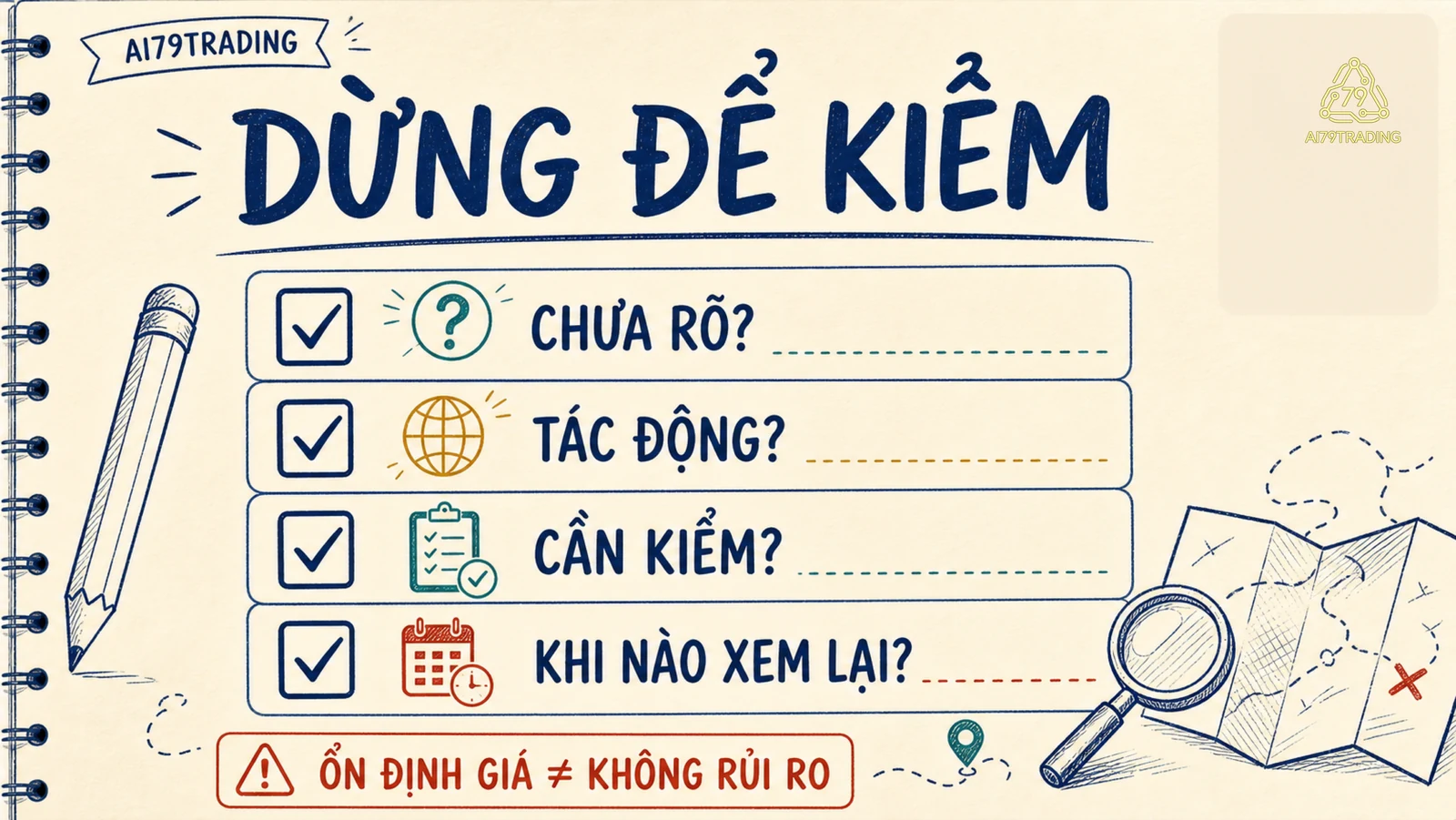 Checklist câu hỏi chưa rõ, tác động, cần kiểm và khi nào xem lại