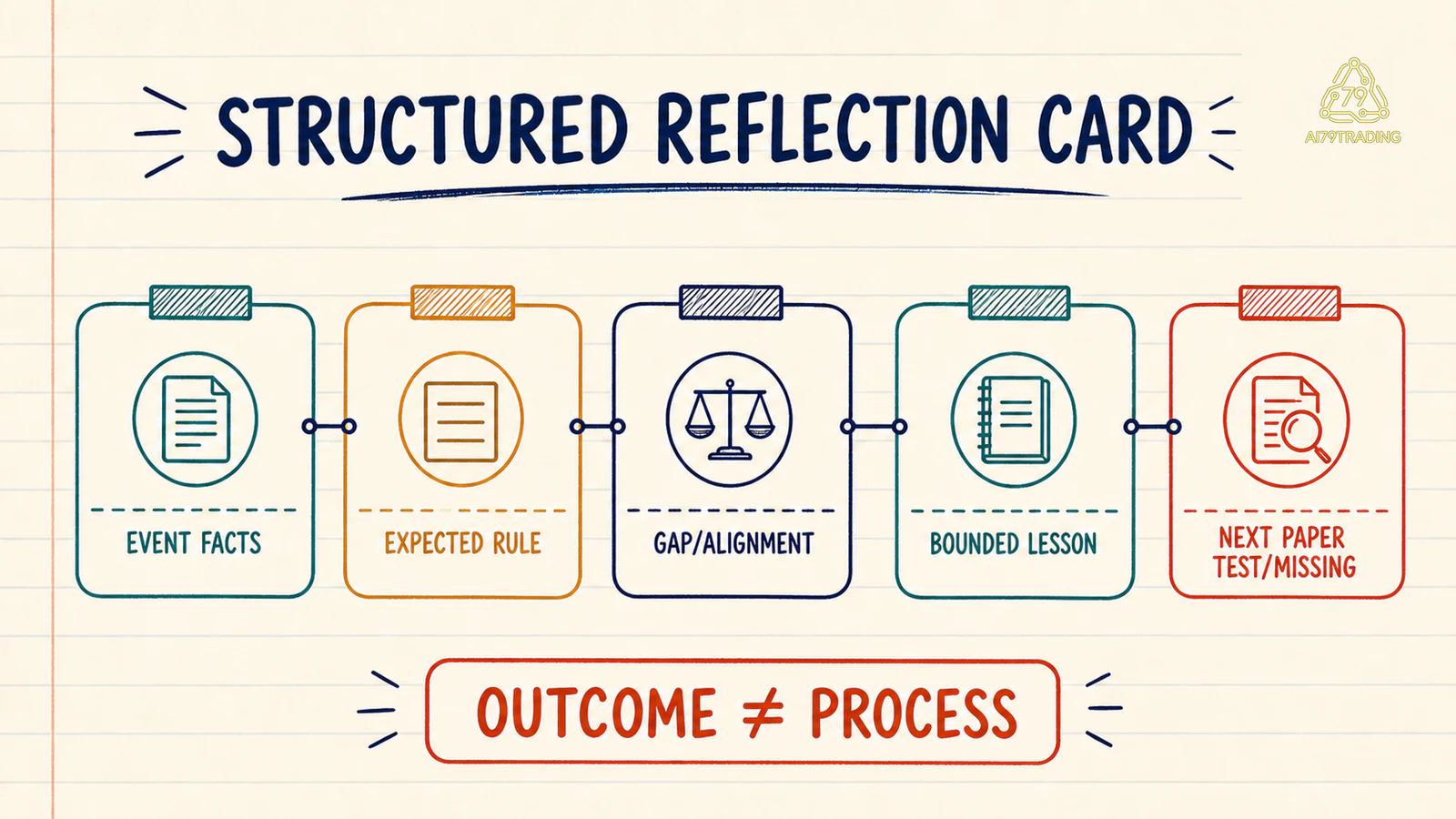 Năm field của Structured Reflection Card