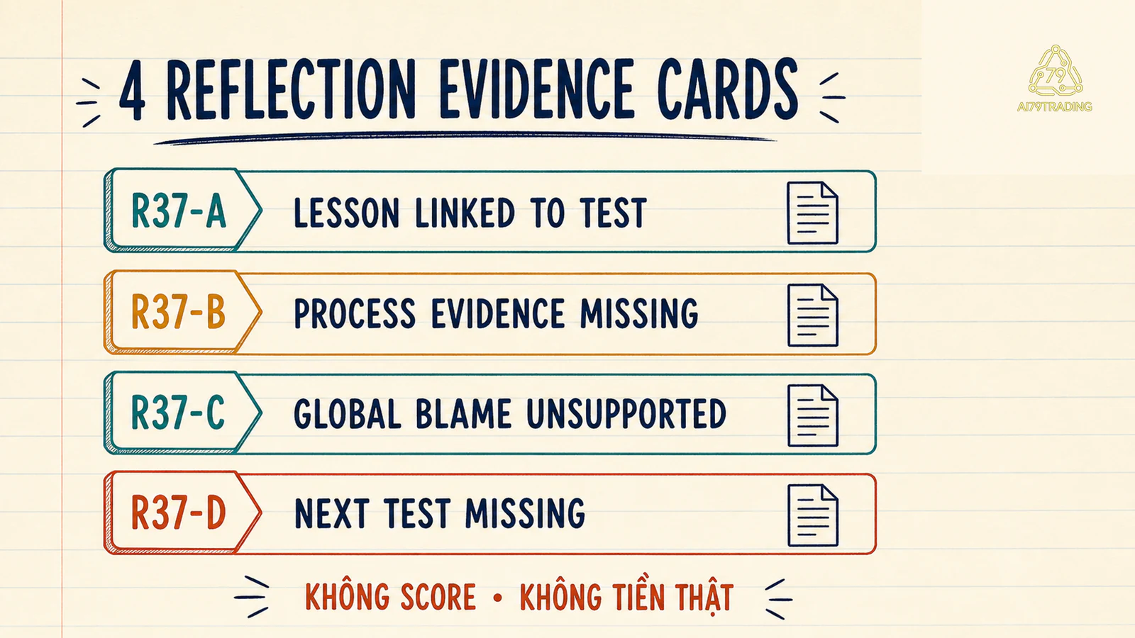 Bốn Reflection Evidence Card