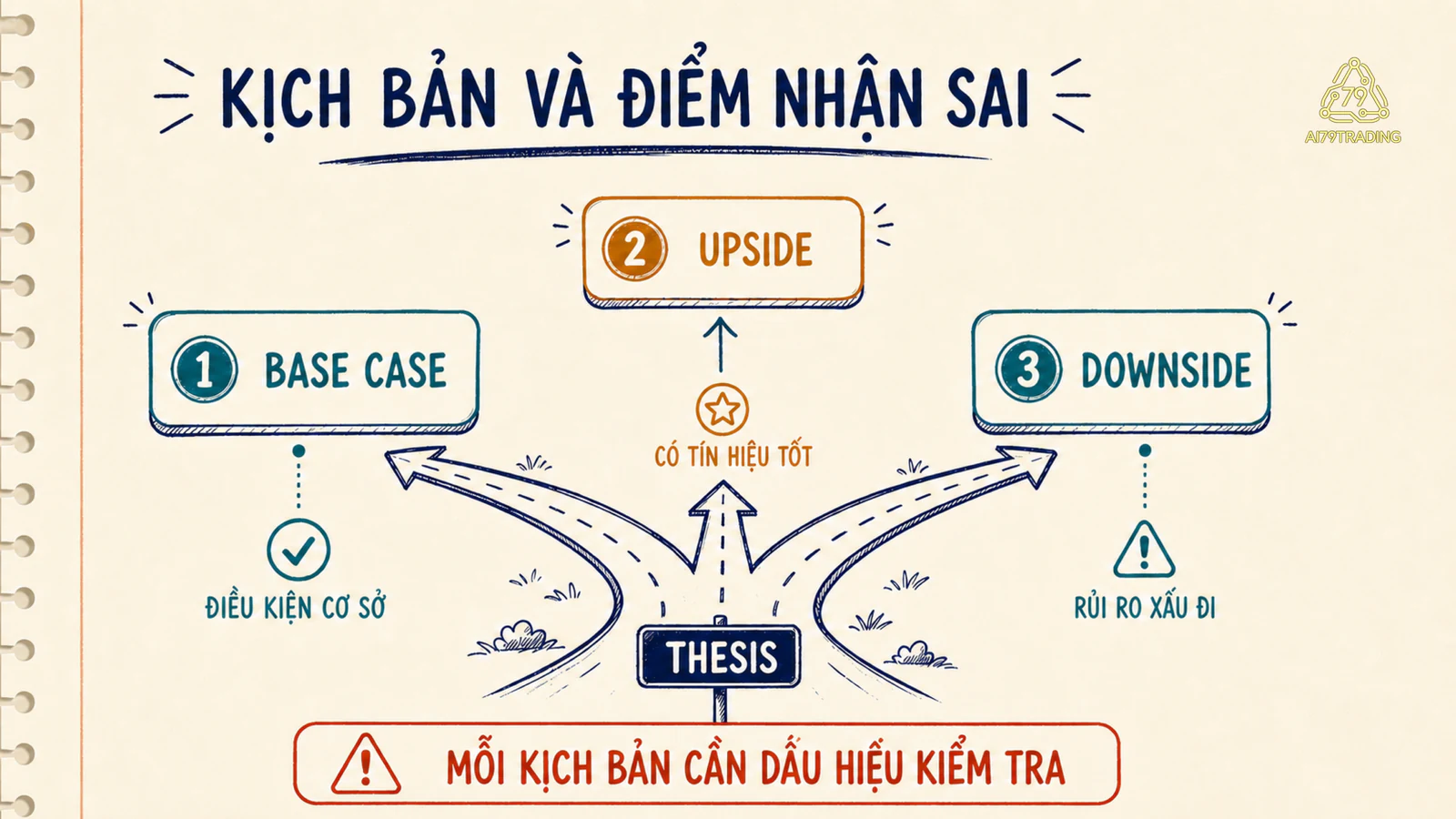 Ba nhánh kịch bản với điều kiện xác nhận và điểm làm luận điểm mất hiệu lực