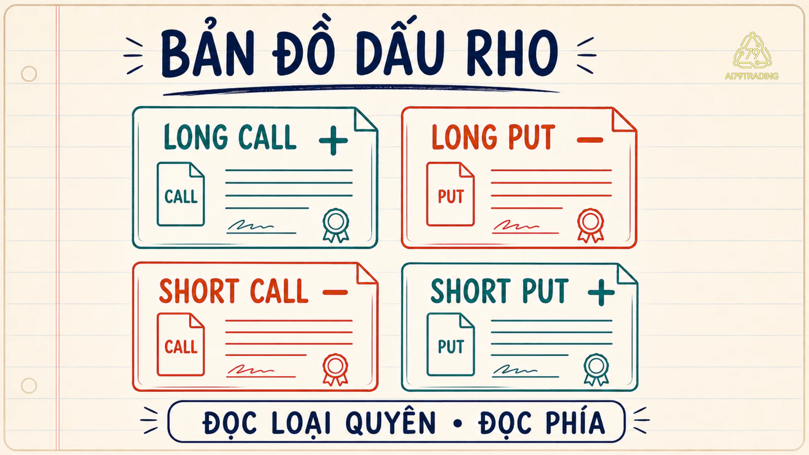 Bản đồ dấu Rho theo loại quyền và phía vị thế
