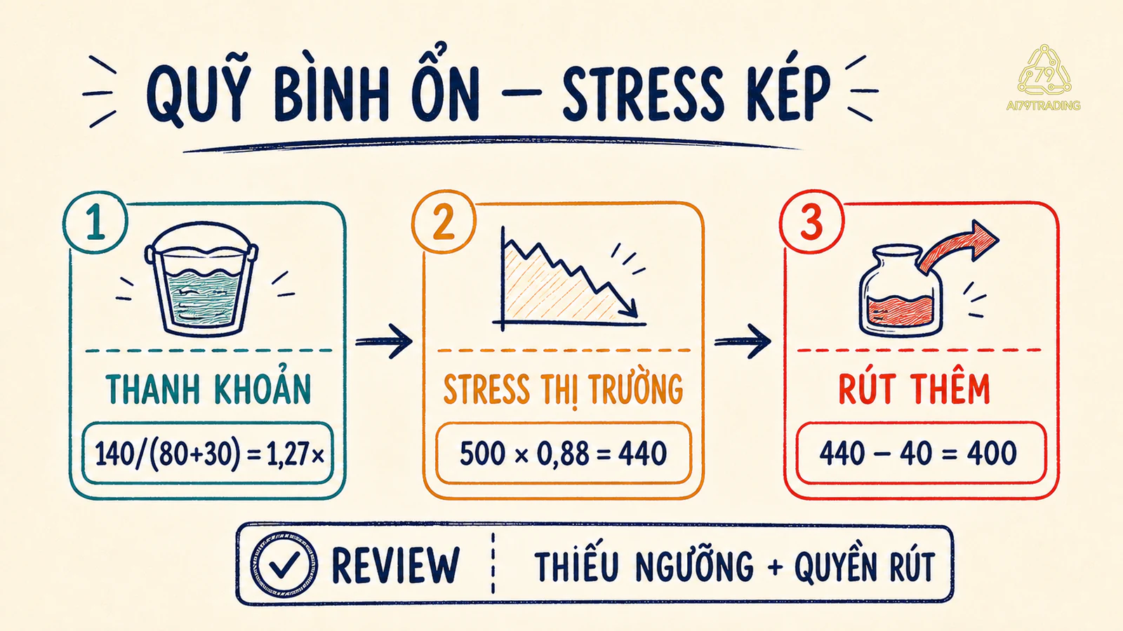 Thẻ thanh khoản và cú sốc kép của quỹ bình ổn giả