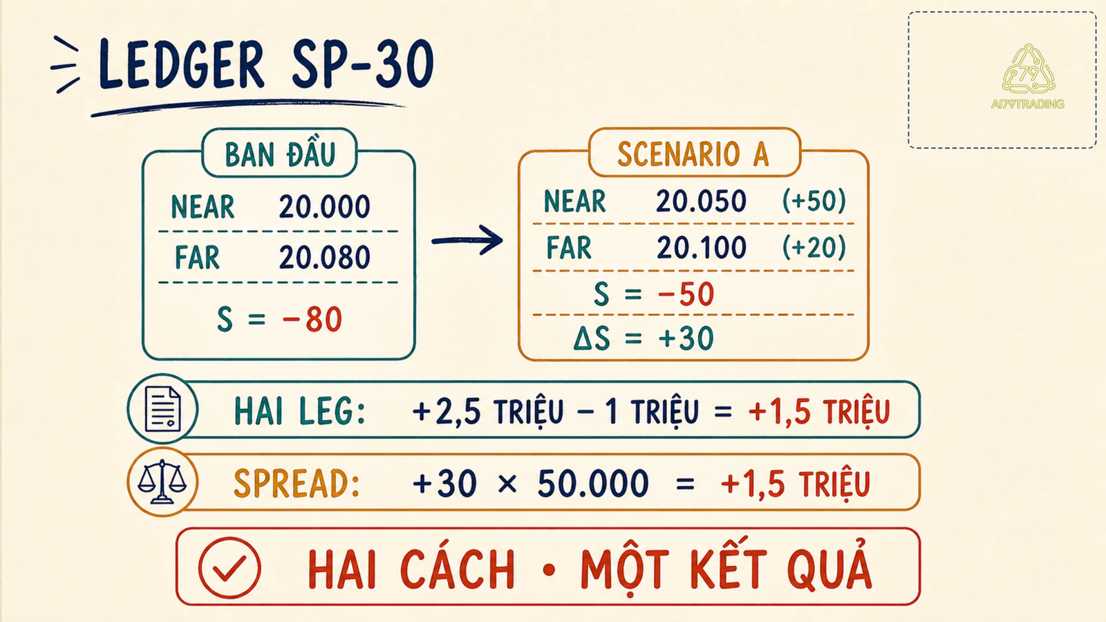Ledger hai cách tính SP-30