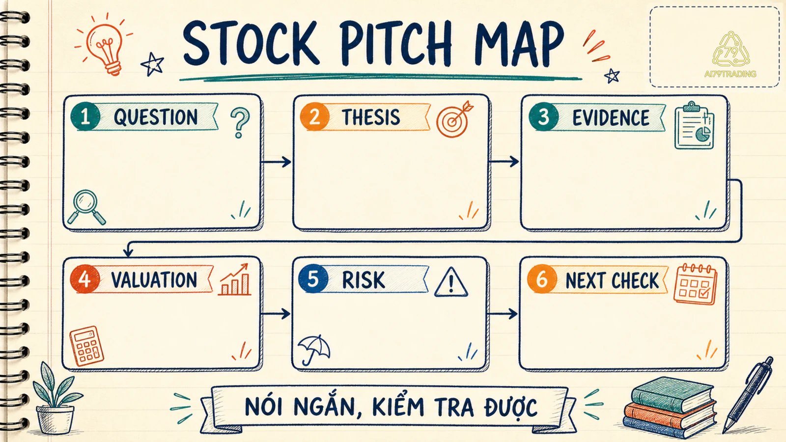 Sáu ô của stock pitch