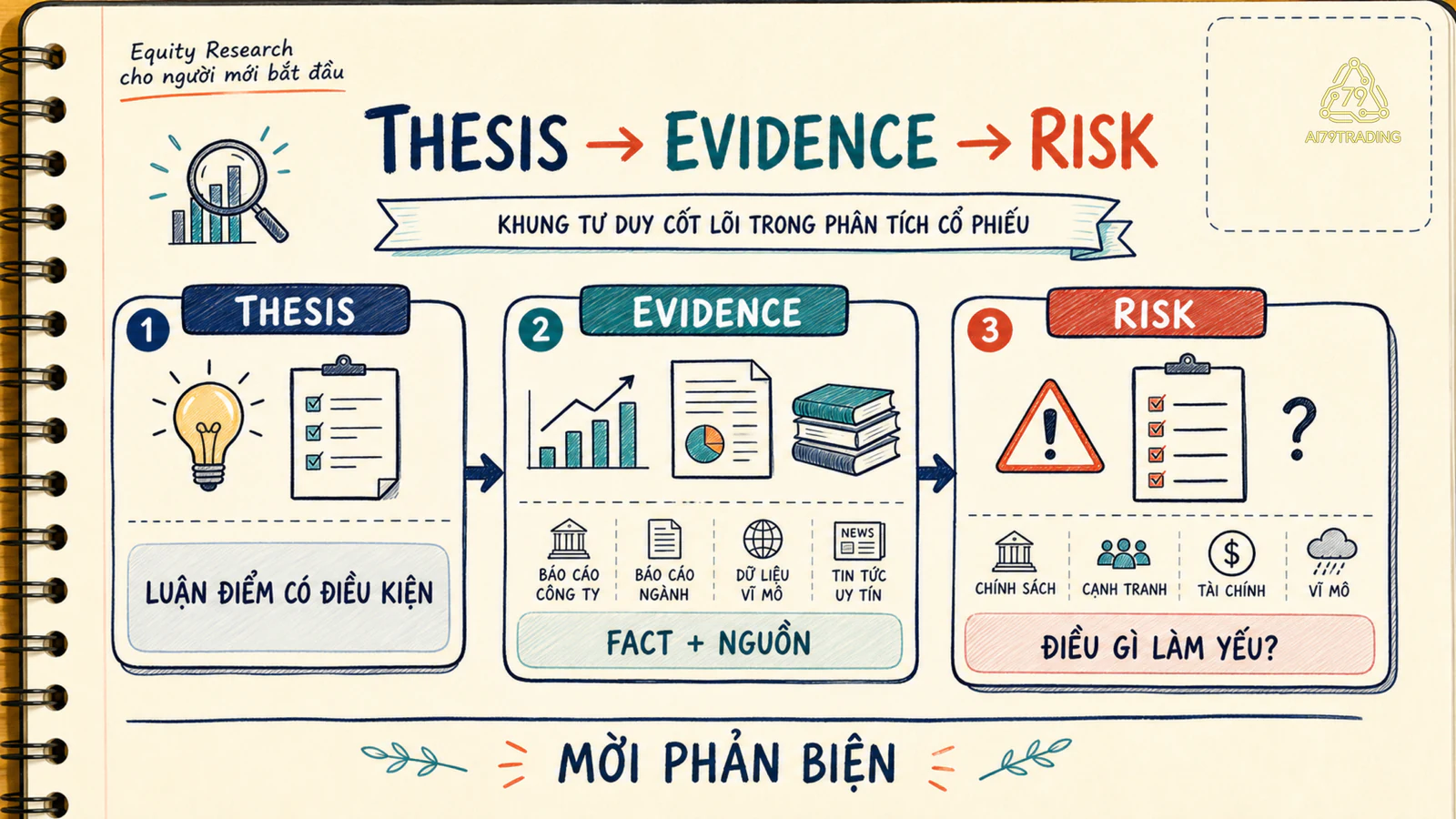 Thesis, evidence, risk và rebuttal