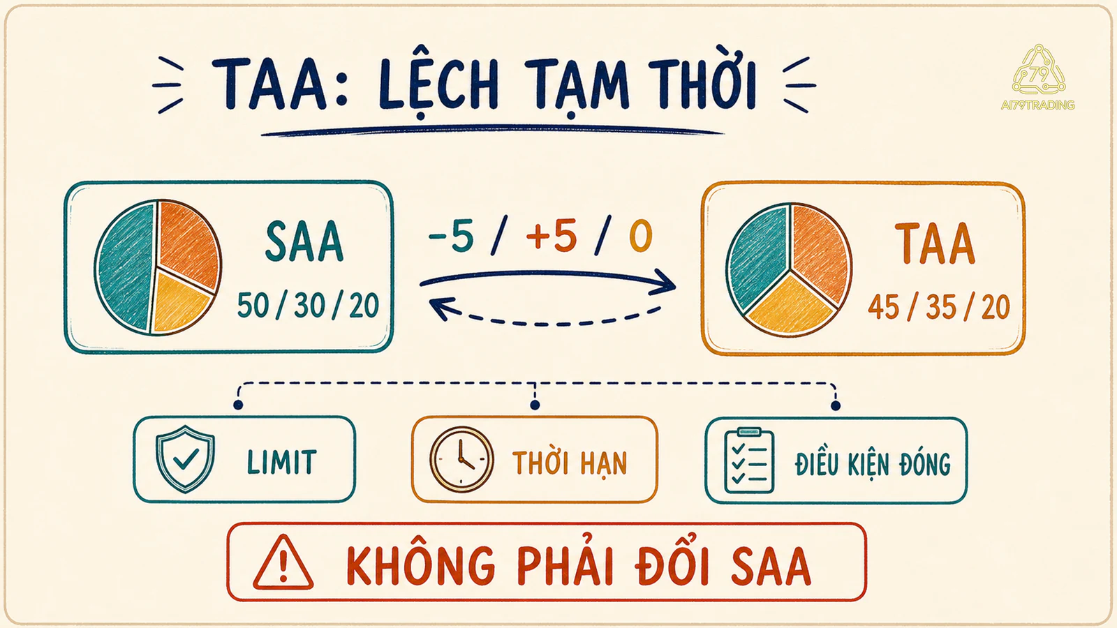 SAA 50 30 20 lệch tạm thành TAA 45 35 20 trong ba hàng rào giới hạn thời hạn và điều kiện đóng