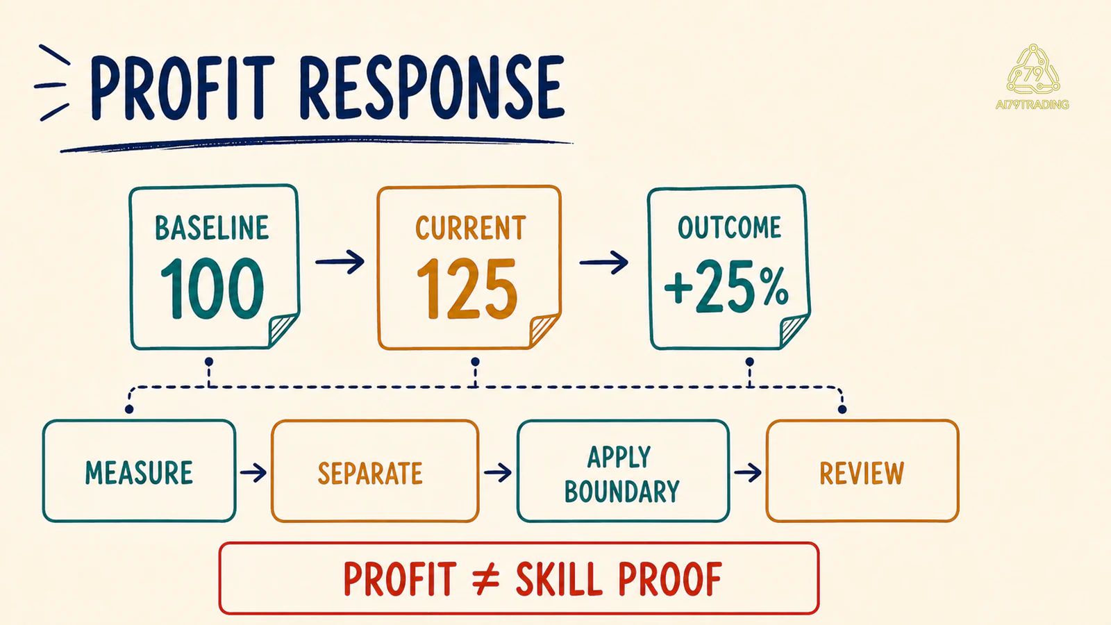 Sơ đồ phản ứng profit tách outcome, process và boundary