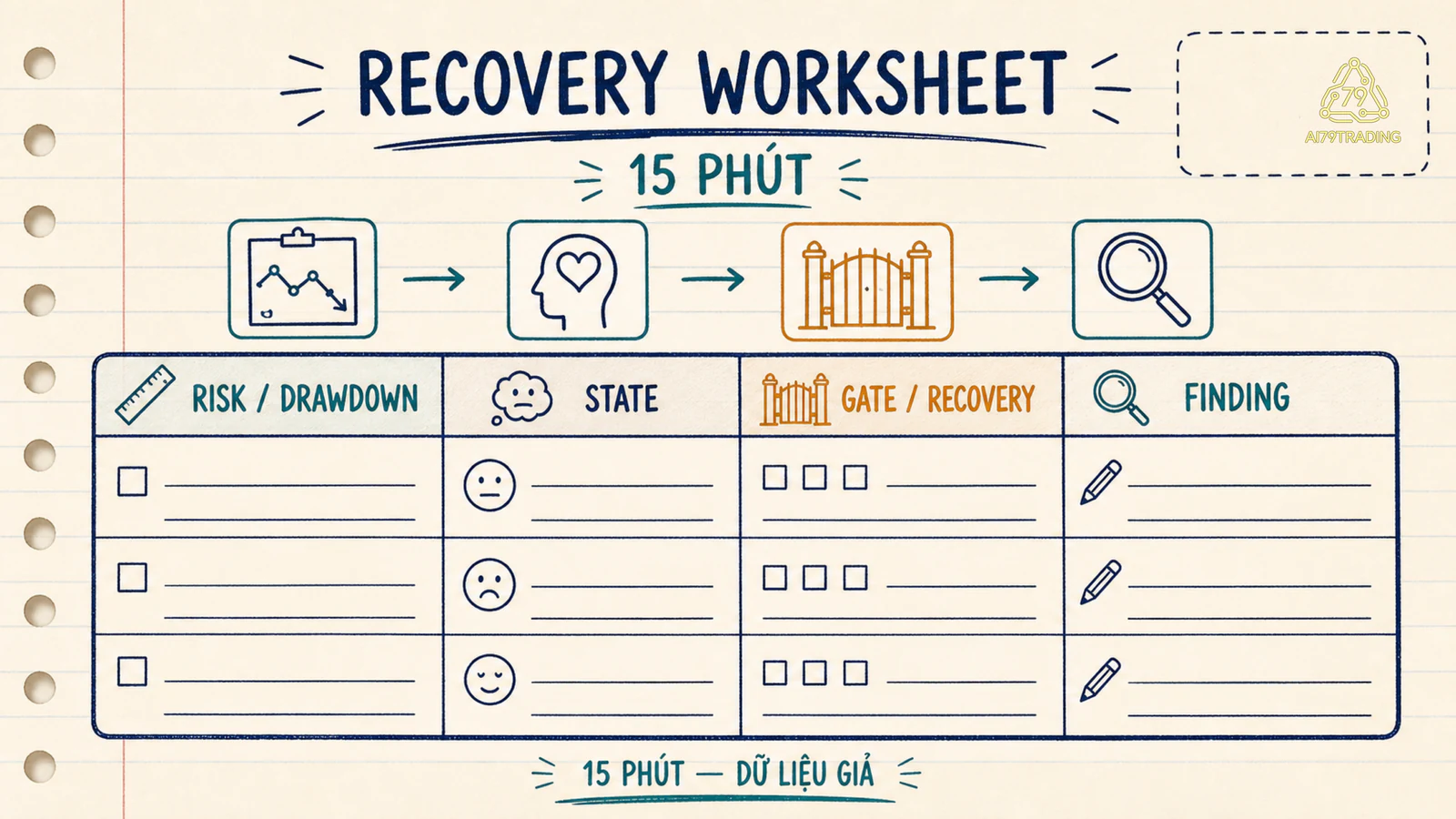 Bảng thực hành ghi risk drawdown state gate recovery