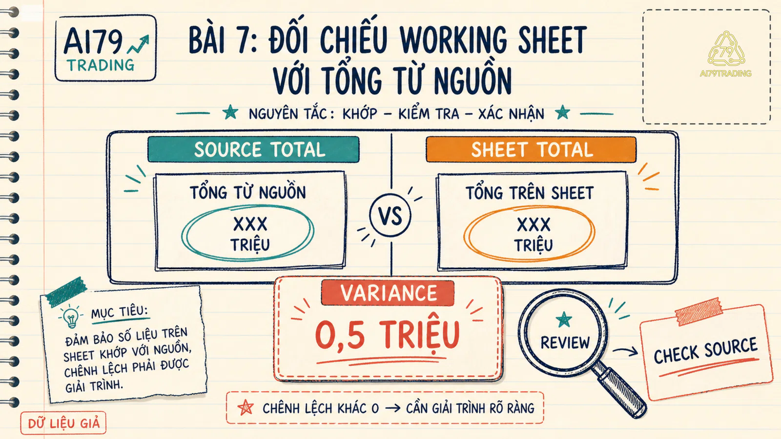 Mẫu đối chiếu tổng nguồn và bảng dữ liệu