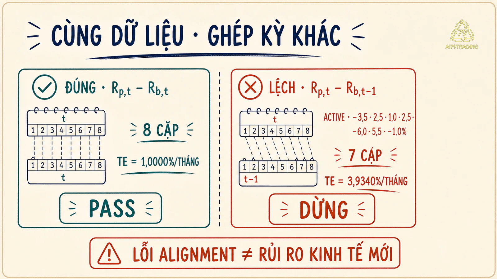 Tracking error đúng 1 phần trăm so với lỗi lệch benchmark một tháng 3,9340 phần trăm