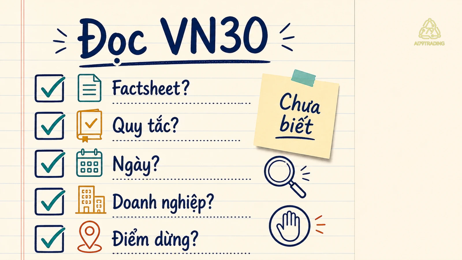 Checklist năm câu để đọc factsheet VN30, quy tắc chỉ số và phần chưa biết