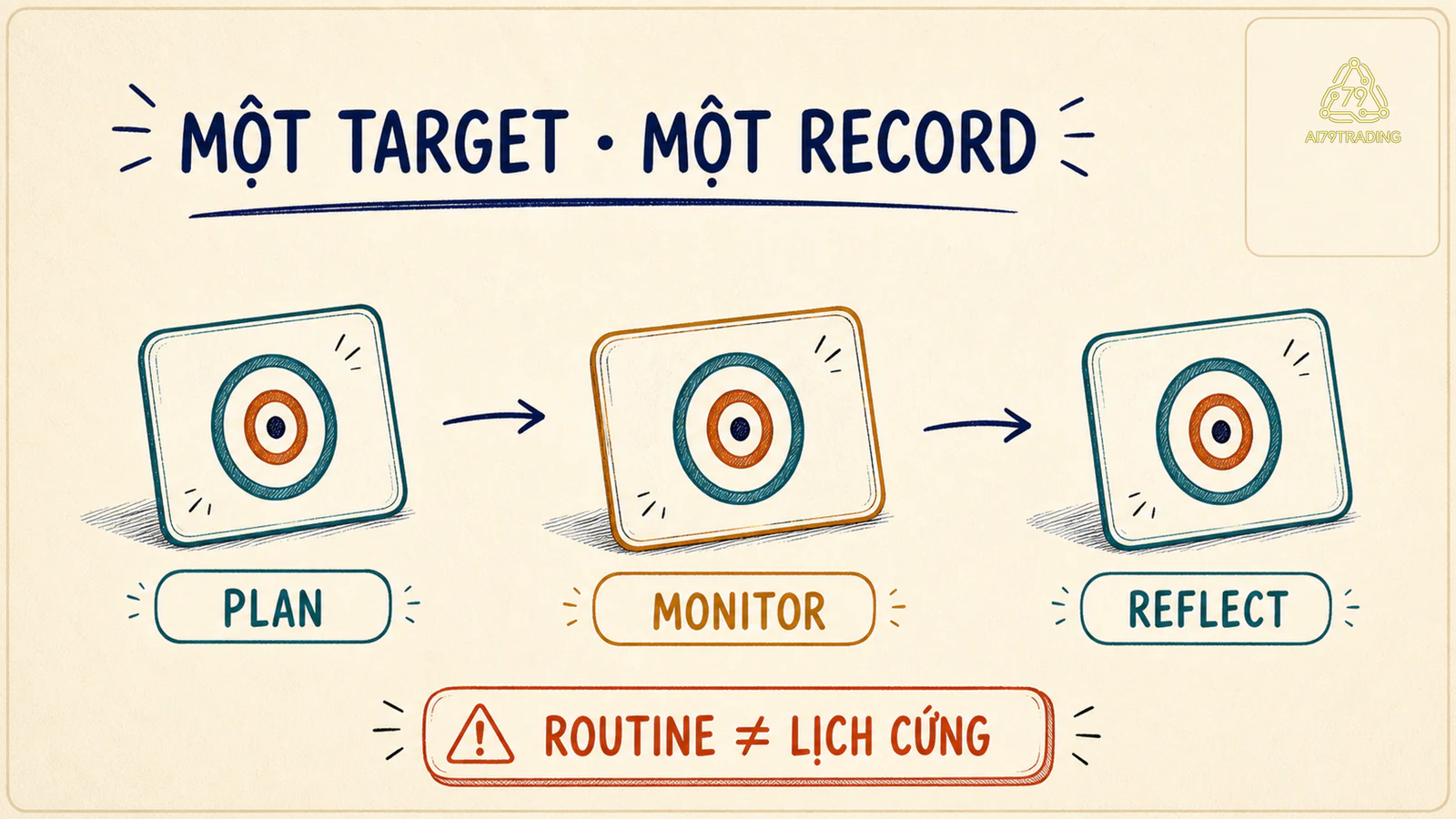 Một process target đi qua plan monitor và reflect